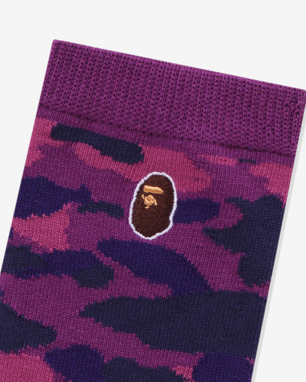 BAPE COLOR CAMO APE HEAD ONE POINT SOCKS - PURPLE