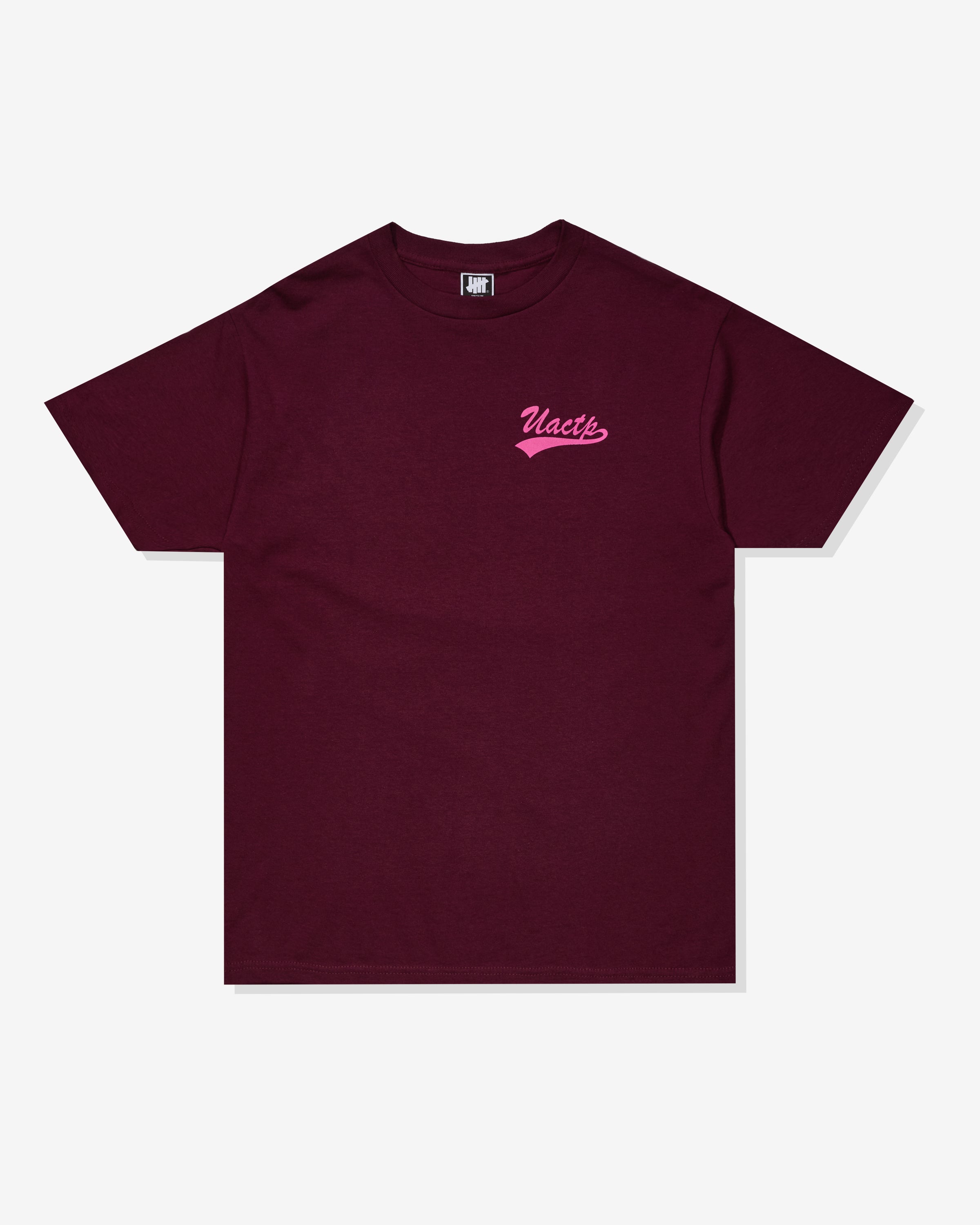 UACTP SCRIPT S/S TEE - BURGUNDY