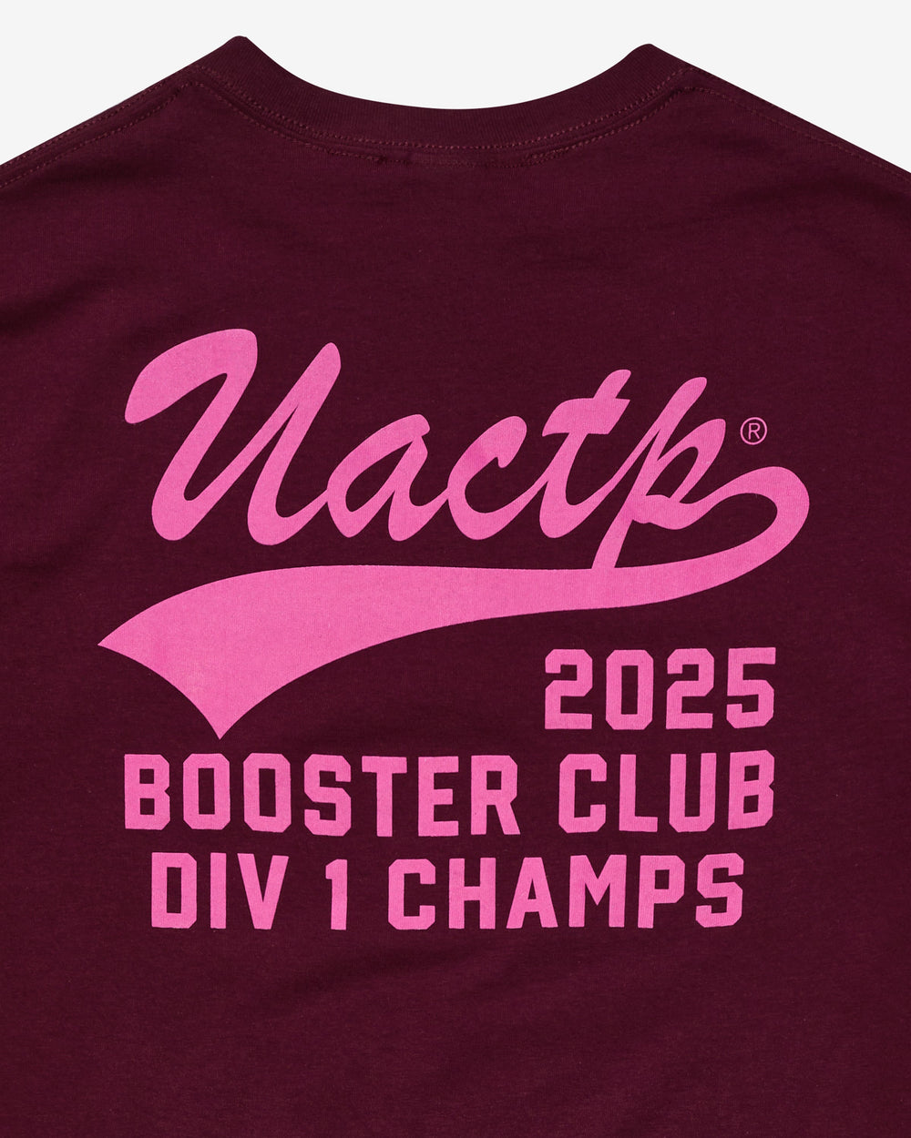 UACTP SCRIPT S/S TEE - BURGUNDY