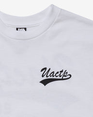 UACTP SCRIPT S/S TEE - WHITE