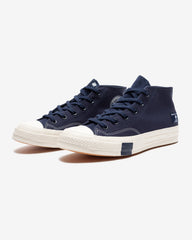 CONVERSE X UNDEFEATED CHUCK 70 MID - BLACKIRIS/ PARCHMENT -