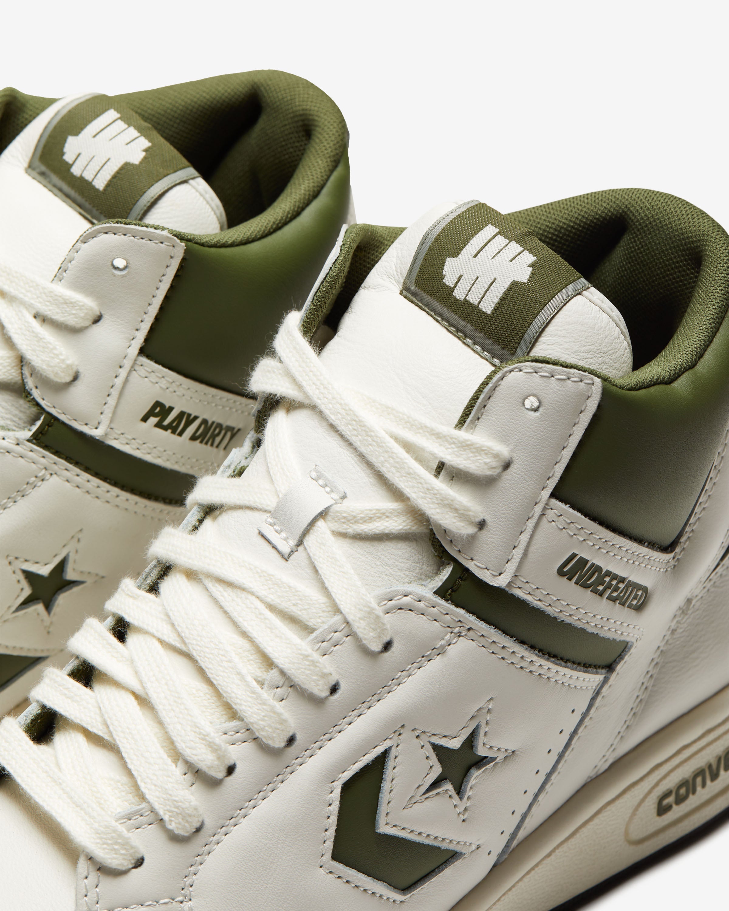 UNDEFEATED X CONVERSE WEAPON MID - VINTAGEWHITE/ CHIVE -