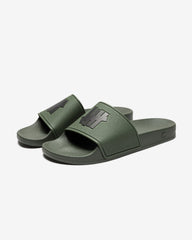 UNDEFEATED ICON CLASSIC SLIDE - OLIVE/BLACK