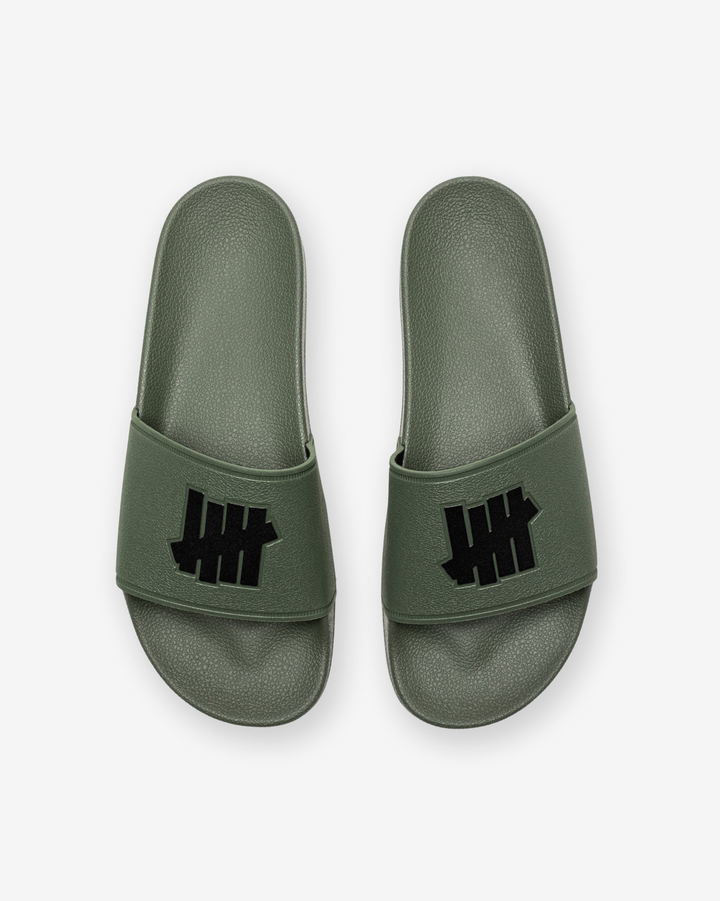 UNDEFEATED ICON CLASSIC SLIDE - OLIVE/BLACK