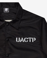 UACTP STENCIL COACHES JACKET - BLACK